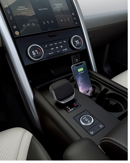 Close-up of the Discovery infotainment.