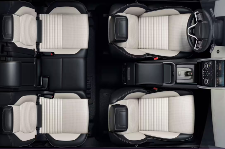aerial view of the interior of a Land Rover Discovery Sport